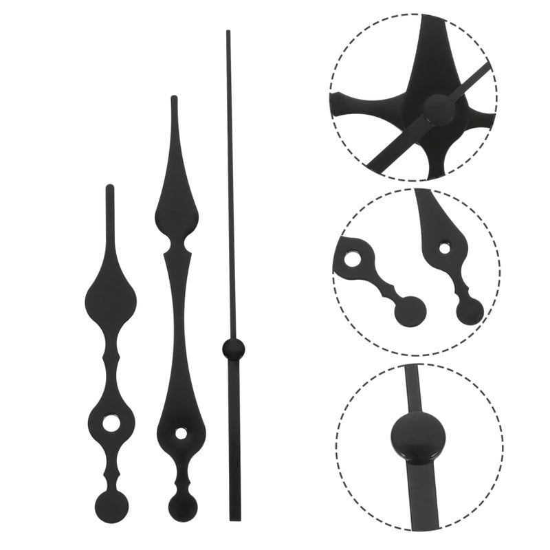10 Piece Clock Hand Set DIY Replacement Parts Plastic Material Modern Design - Image 4
