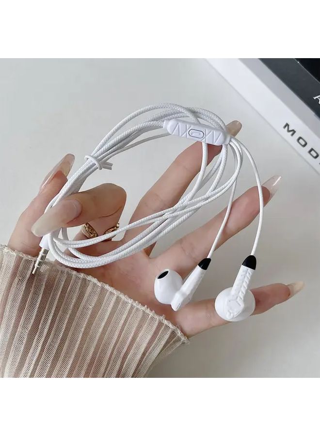 Black 3.5mm Wired Headset with Microphone Stereo HD Earphones for Android Phone MP3 Computer - Image 3