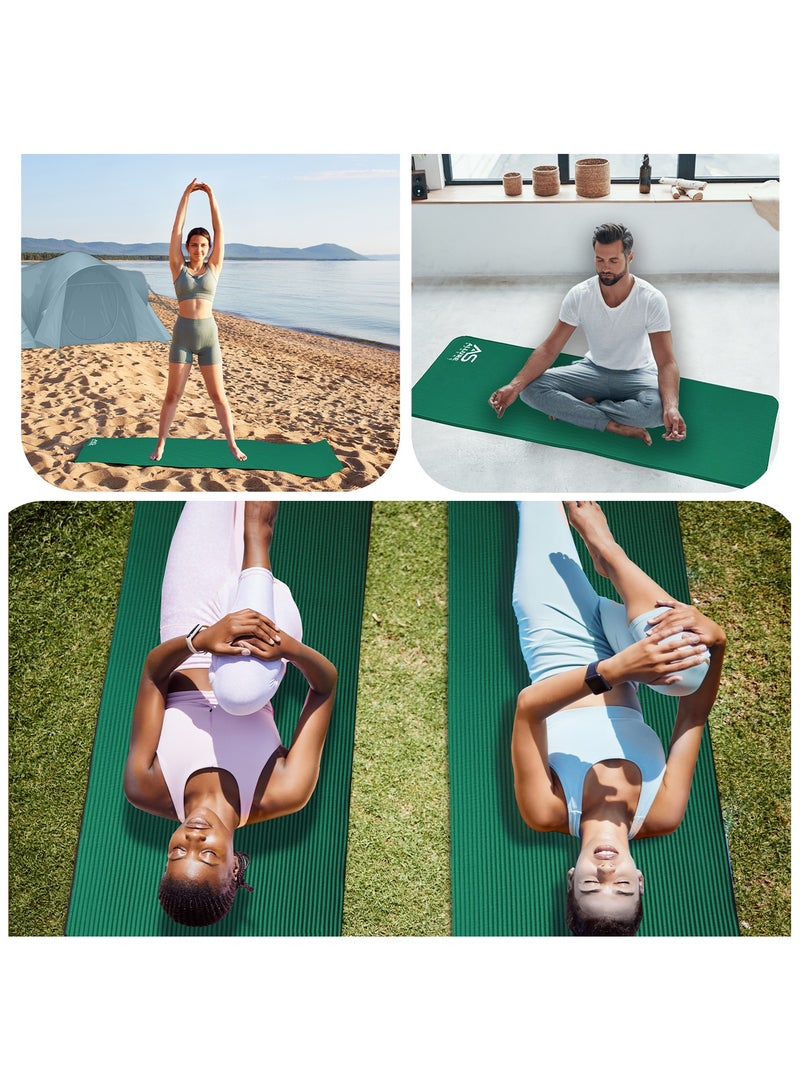 Allure Sphere Sphere Yoga Mat 10Mm Thick Double Sided Non-Slip Nbr Exercise Mat - Ideal Floor Mat For Gymnastic Pilates Fitness Workout Stretching - Training Equipment For Home Gym & Outdoor - Image 3