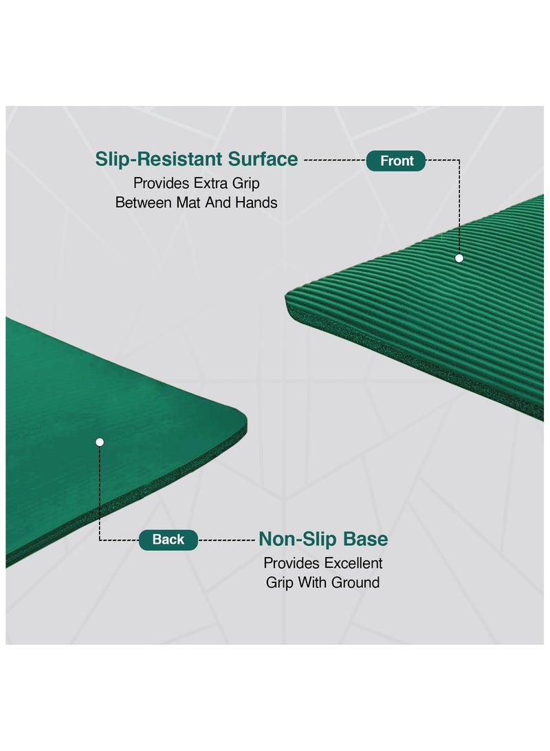 Allure Sphere Sphere Yoga Mat 10Mm Thick Double Sided Non-Slip Nbr Exercise Mat - Ideal Floor Mat For Gymnastic Pilates Fitness Workout Stretching - Training Equipment For Home Gym & Outdoor - Image 4
