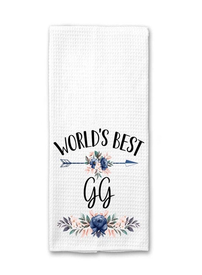 TunlaStore World's Best Gg Kitchen Towel - Gift for Nana on Mother's Day, Birthday, Holiday - Soft and Absorbent Tea Towel - Best Dish Towels for Gg - Image 1