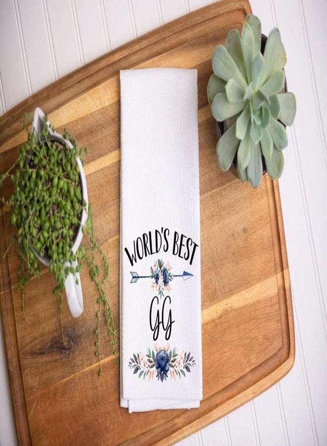 TunlaStore World's Best Gg Kitchen Towel - Gift for Nana on Mother's Day, Birthday, Holiday - Soft and Absorbent Tea Towel - Best Dish Towels for Gg - Image 2
