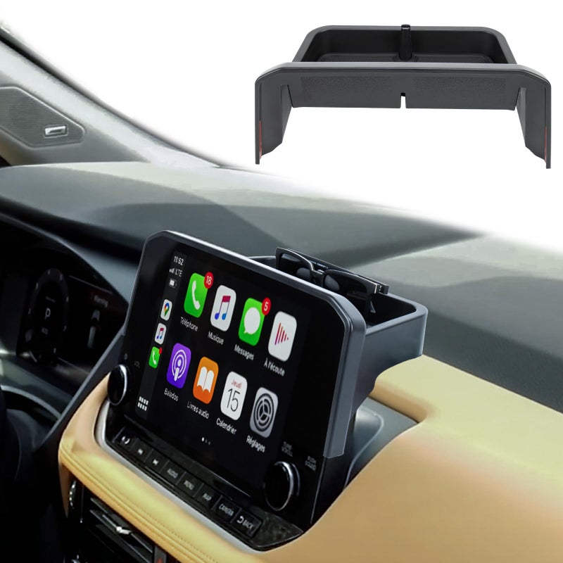 Neepiar Center Console Organizer Compatible with 2021 2022 2023 Nissan Rogue SL Platinum Dashboard Tray Behind Screen Dashboard Organizer Box Interior Insert AccessoriesOnly Fit 9Inch Screen