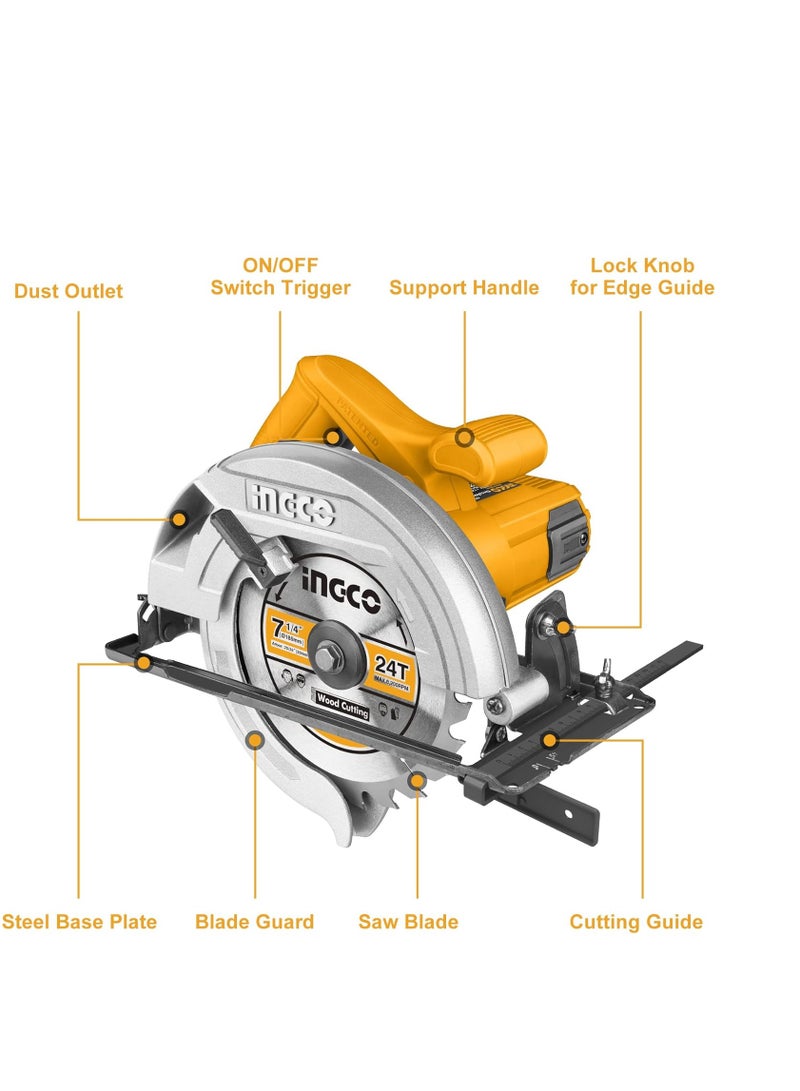 إنجكو منشار دائري INGCO 1600 واط - CS18568 - Image 2