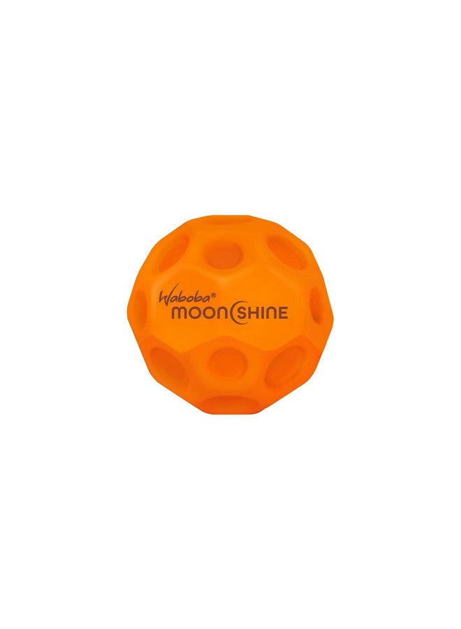Waboba Moonshine Ball Light Up Moon Ball, Hyper Bouncy Balls that Light Up on Bounce, Fun Toys for Kids, Teenagers, Adults, Boys and Girls, Orange - Image 1