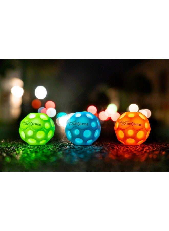 Waboba Moonshine Ball Light Up Moon Ball, Hyper Bouncy Balls that Light Up on Bounce, Fun Toys for Kids, Teenagers, Adults, Boys and Girls, Orange - Image 5