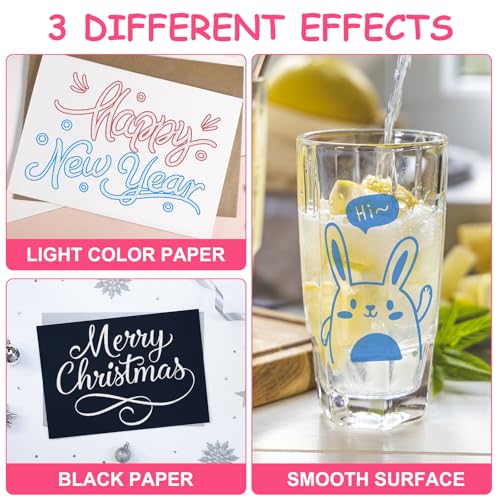 KOUSICOO Stocking Stuffers Teen Girls: 12 Glitter Markers Christmas Gifts Teens Outline Glitter Pens Shimmer,Tween Teen Girl Gifts Trendy Stuff,Art Supplies Kids 6-8 9-12 10-12,Arts Crafts Kids Ages 8-12 Cute - Image 4