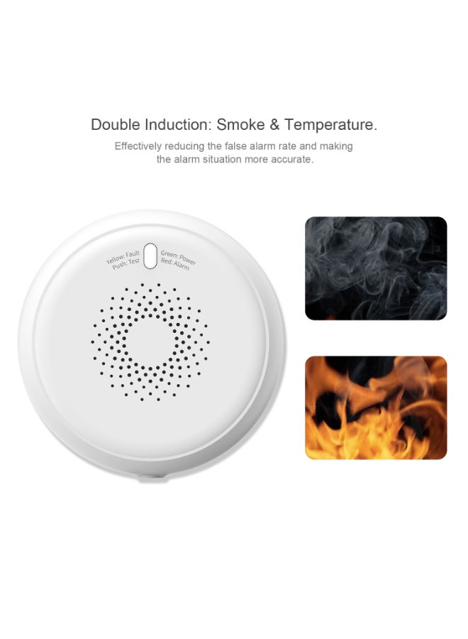 NIBEMINENT Automatic Intelligent Household Gas Leakage Alarm Sensor White - Image 5