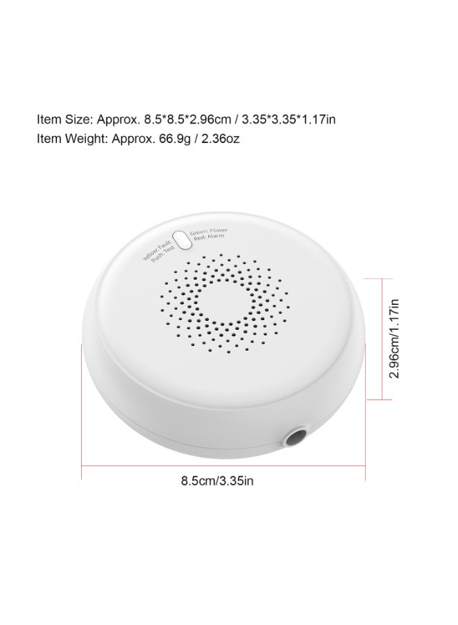 NIBEMINENT Automatic Intelligent Household Gas Leakage Alarm Sensor White - Image 3
