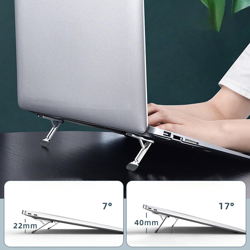 حامل جهاز لابتوب قابل للطي، محمول، يوفر تبريداً غير مرئي (النص مكرر، لكن تم ترجمته كما هو مطلوب.) - Image 3
