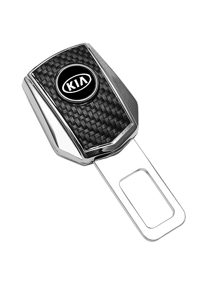 KIA 2 Pieces Logo Seat Belt Buckle Premium Quality Seat Belt Clip  - Image 2
