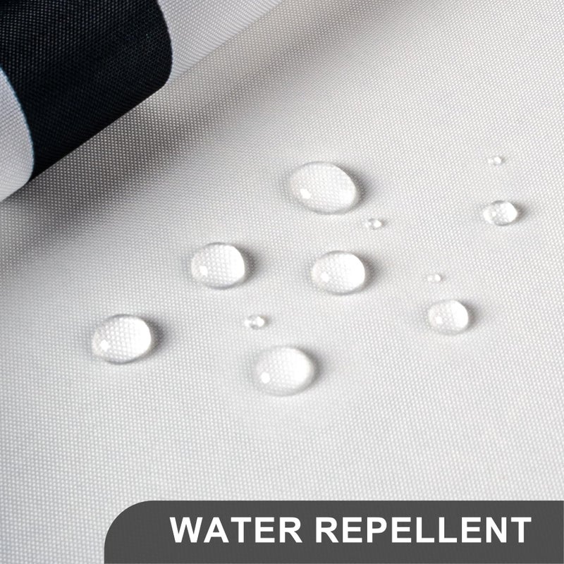 AmazerBath Shower Curtain, Washable Cloth Black and White Shower Curtain Sets with 12 Metal Shower Curtain Hooks, Rustic Abstract Black Lines Art Fabric Shower Curtains for Bathroom Decor, 72x72 Inch - Image 4