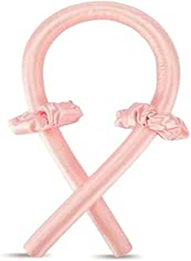 Women Heatless Curling Headband(Light Pink)