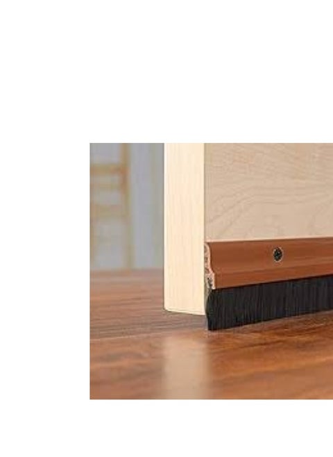 KNP 1M Door Seal Bottom Brush in beige is designed to provide an effective barrier against drafts dust noise and insects while seamlessly blending with doors of similar color.