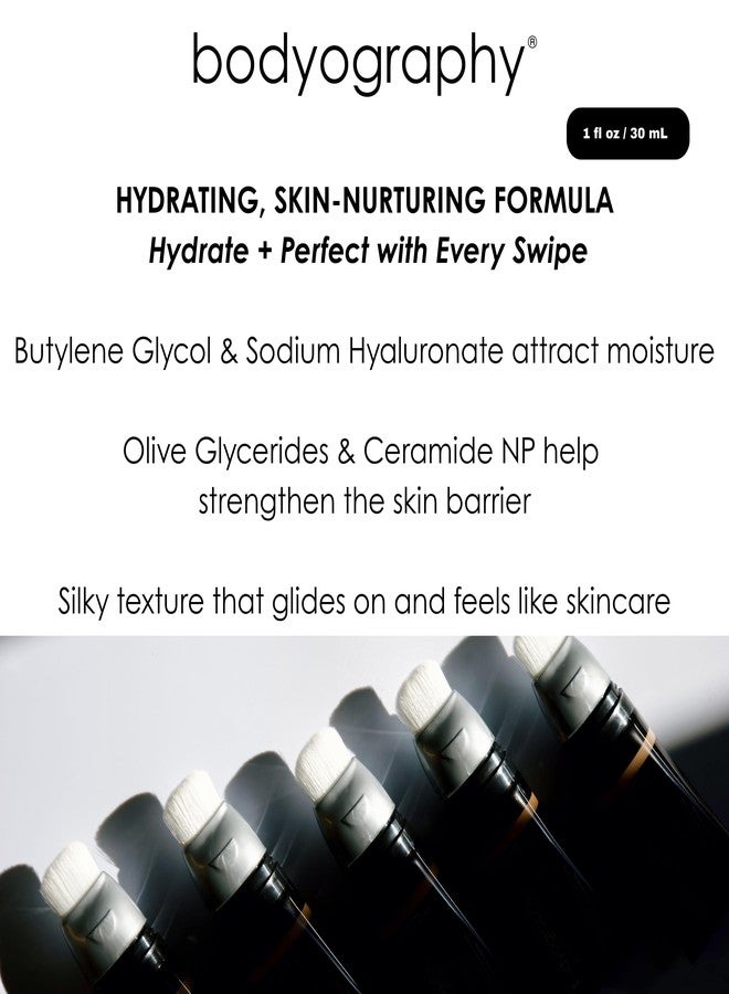 Bodyography Sun Defense Tinted Moisturizer, 1.5 oz | Lightweight SPF Tint with Hyaluronic Acid & Mineral Pigments | Hydrating, Vegan Sheer Coverage for All Skin Types, Dark - Image 5