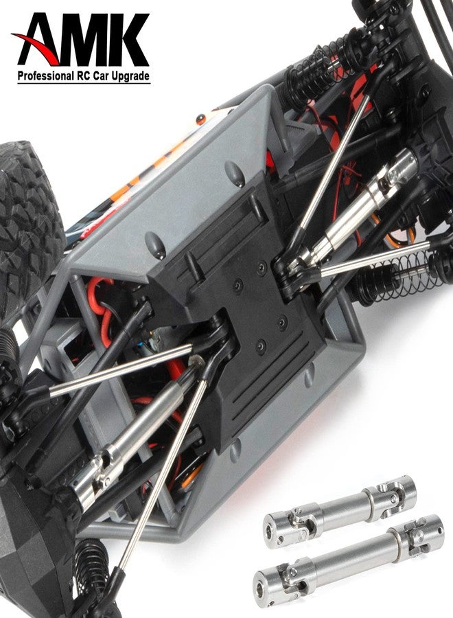 AMK 2pcs Universal Joint Driveshaft for 1/18 RC Rock Crawler Axial UTB18 Capra Unlimited Trail Buggy RC Steel Heavy Duty Drive Shaft - Image 2