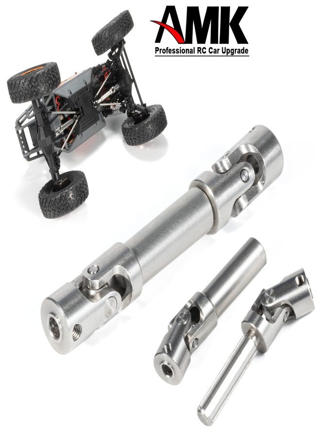 AMK 2pcs Universal Joint Driveshaft for 1/18 RC Rock Crawler Axial UTB18 Capra Unlimited Trail Buggy RC Steel Heavy Duty Drive Shaft - Image 3