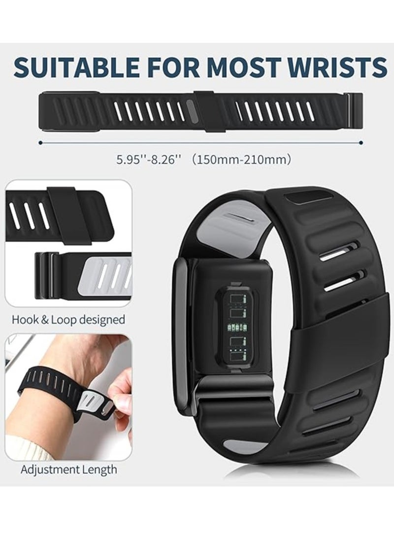 Generic - Comfort Durable Silicone Wristband Compatible with WHOOP 4.0 Band, Soft Silicone Sports Loop Strap for Men & Women, with U Shapped Connector - Image 1
