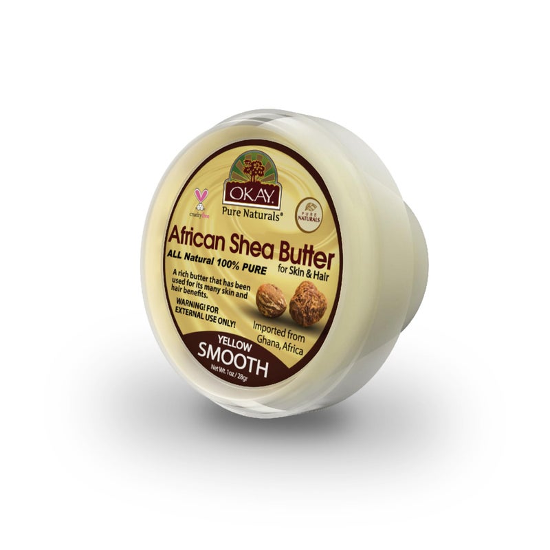 OKAY AFRICAN SHEA BUTTER YELLOW SMOOTH 1oz 28gr