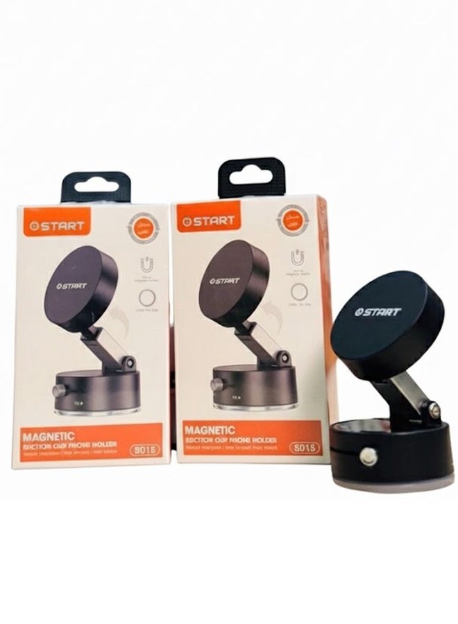 ستارت قاعدة تثبيت مغناطيسية للسيارة – حامل موبايل أنيق وقوي بتصميم دوران 360 درجة، مناسب لجميع أنواع السيارات وسهل التركيب على التابلوه أو أي سطح آخر، ويبقي الموبايل آمنا وسهل الوصول إليه - متوافق مع جميع الهواتف الذكية - Image 2
