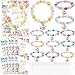 Misdary 24 Set Tea Party Favor Tea Bracelets for Girls Include Mini Flower Teapot Beaded Bracelet Thank You Cards Transparent Bags Gifts Teaparty Accessories for Kids Spring Birthday Decorations - Image 2
