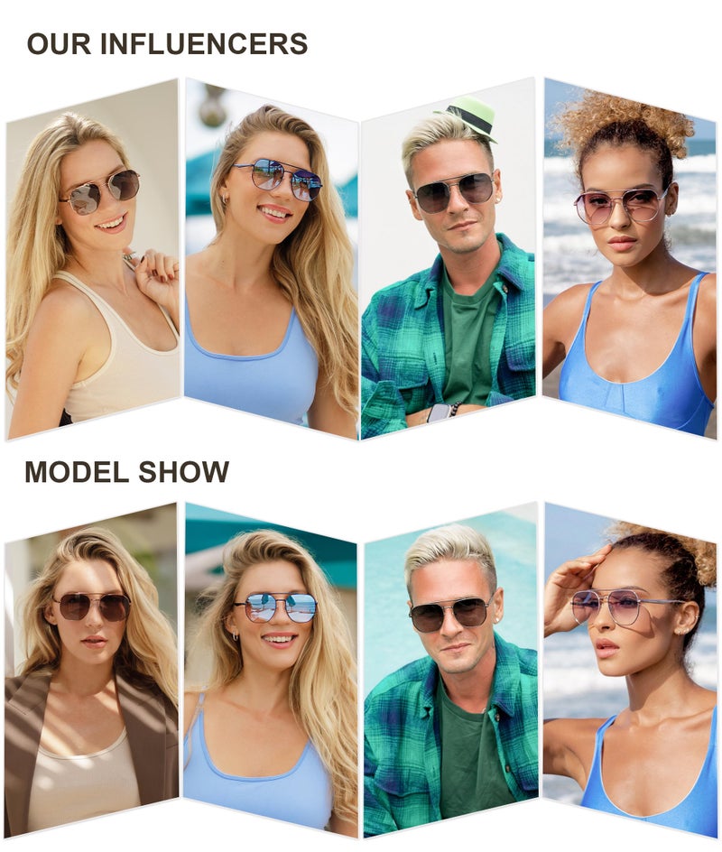 SOJOS Classic Square Aviator Sunglasses for Women Men Retro Hexagon UV400 Protection Shades SJ1222, Light Purple/Light Purple - Image 2