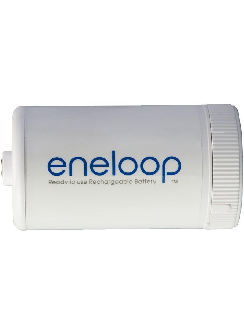 eneloop Eneloop Panasonic BQBS1E4SA D Size Battery Adapters for Use with NiMH Rechargeable AA Battery Cells 4 Pack  - Image 4