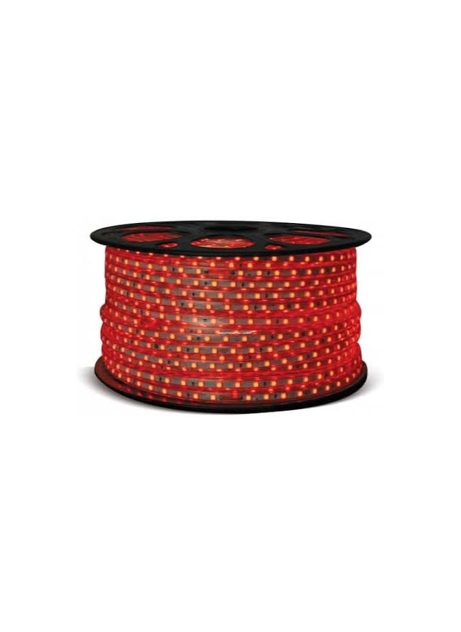 Red LED hose, 50 meters, waterproof, 220 volts + plug