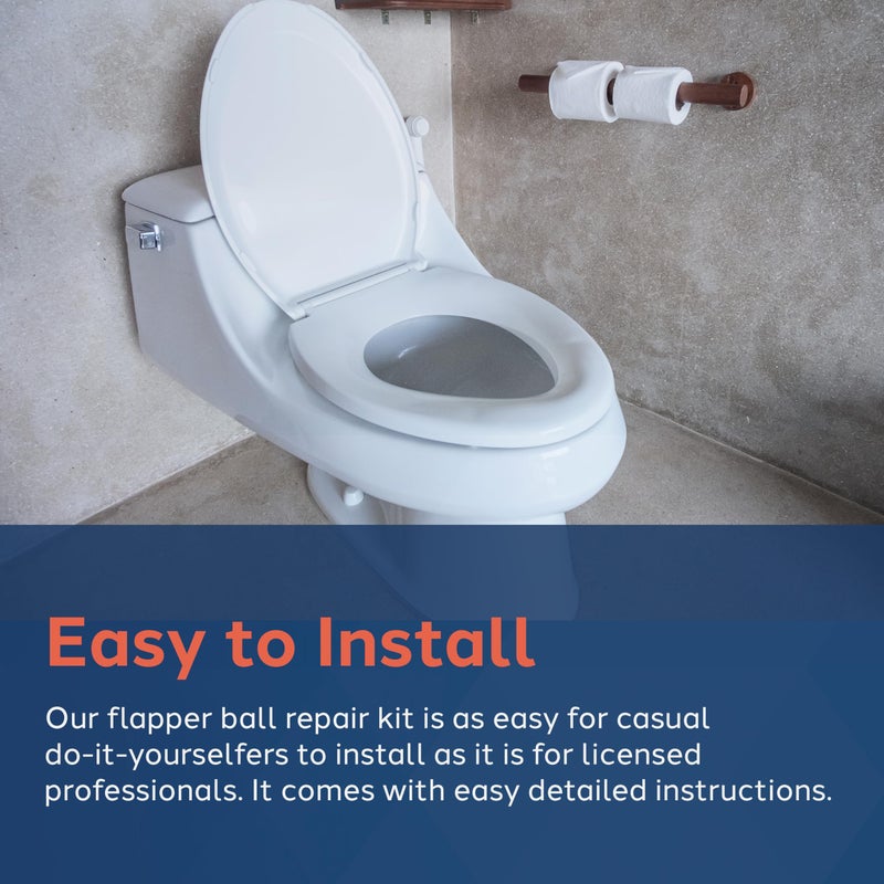 Plumb Craft PlumbCraft Water Saving Universal Fit Toilet Flapper Replacement for 3-Inch Flush Valve Opening  Fits most toilets - Image 3