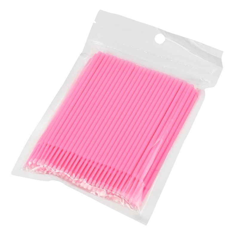 Bendable Tattoo Swabs: Pink Eco-Friendly Plastic, No Fuzz, Precise Application Makeup Applicators - Fiber Tip Detailing Tools for Professional Tattoo Artists and Makeup Enthusiasts - Image 2