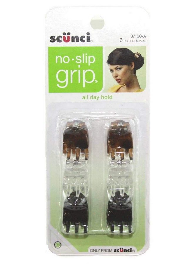 Scunci مشابك فك غير قابلة للانزلاق 2 سم 6 قطع - Image 1