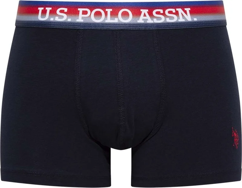 يو اس بولو اسن Men's Navy-Gray 2-Pack Boxer 80475