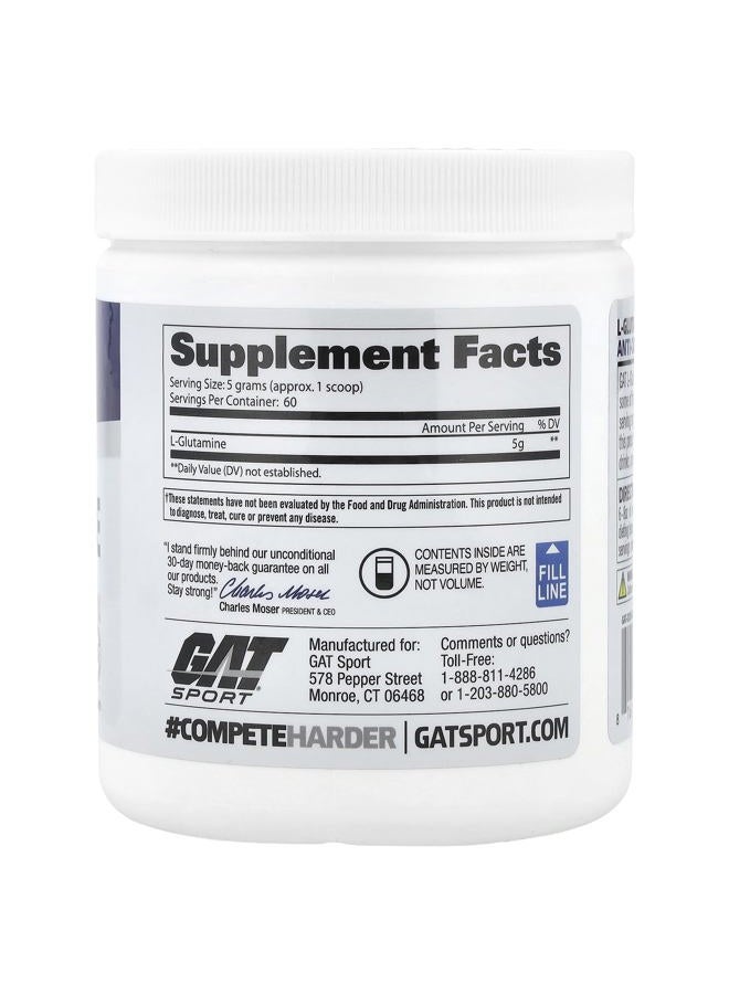 GAT SPORT L-Glutamine Unflavored 10.58oz 300g - Image 2