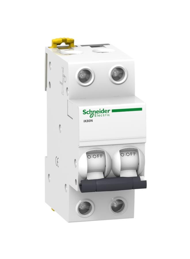 Schneider Electric Acti9 Ik60N Miniature Circuit Breaker 2P, 16 A, C Curve (A9K24216)