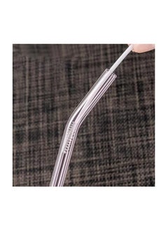 Generic Colorful Glass straw 4 pcs + 1 Brush for Cleaning, heat resistant Shalimo, Reusable Shalimo , glass drinking tube, non-disposable Shalimo  - Image 5