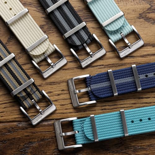 WatchGecko Ridge Military Nylon Watch Strap. Navy Bond 22mm. Rugged, Quick-Drying and Secure Replacement Wristwatch Strap for Outdoor Activities. - Image 4