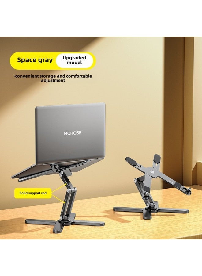Mai Cong MCHOSE Aluminum Alloy Rotating Bracket Double Baffle N86 Customable Bracket X-Type Sci-Fi Style Notebook Bracket-Color:Silver Two-speed Version  - Image 3