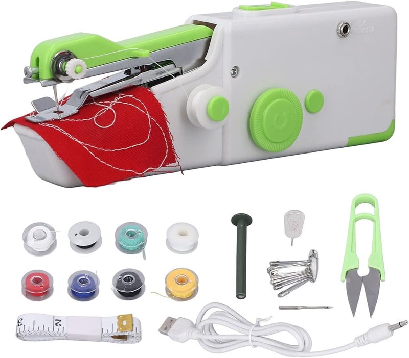 Handheld Sewing Machine For Kids Easy Operation DIY Clothes Curtain Home Travel - Image 1