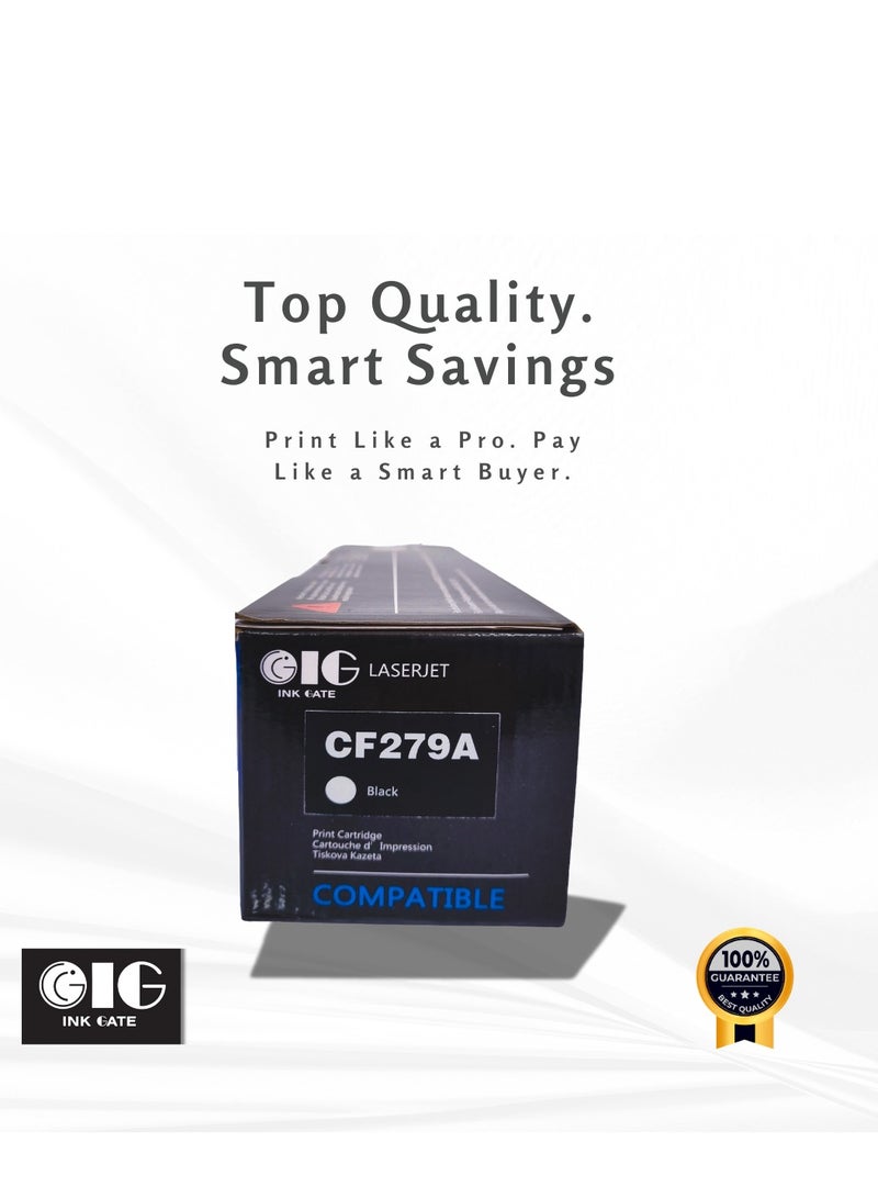 GIG IG Compatible Toner Cartridge – Black – Replaces HP 79A (CF279A) – For HP LaserJet Pro M12 / M26 Series – Up to 1000 Pages - Image 2