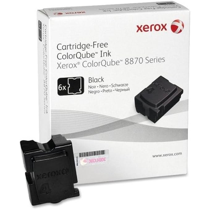 , 6 BLACK SOLID INKS FOR COLORQUBE 8870DN "PRODUCT CATEGORY: SUPPLIES & ACCESSORIES/PRINTER CONSUMABLES"