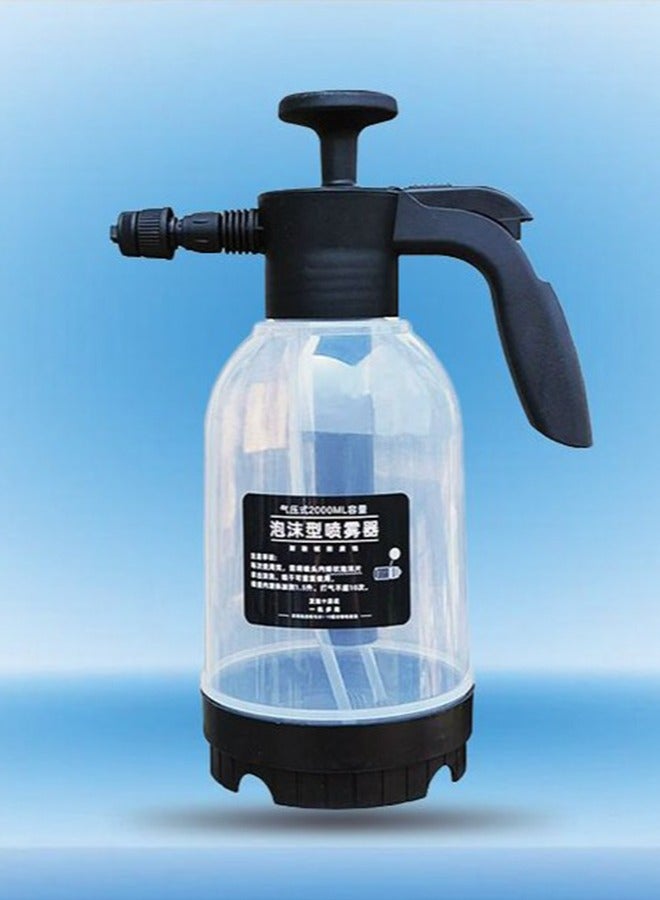 Beauenty Car Wash Tools Foam Maker Garden Water Bottle Auto Cleaning Spare Water Can Car Cleaning Tools 2L Black  white Handheld Foam Sprayer - Image 1