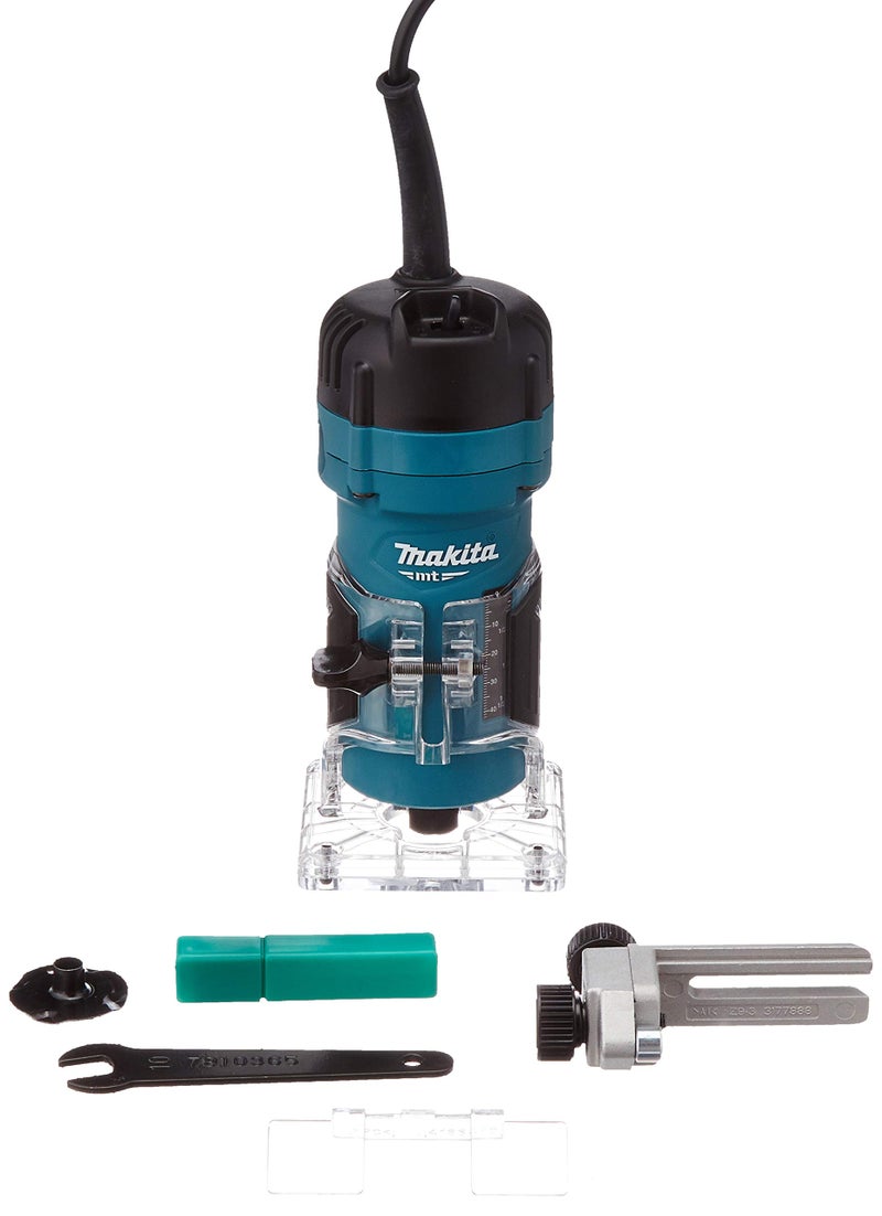 Makita ماكيتا M3700B ماكينة تشذيب 6 مم 35000 دورة في الدقيقة 530 واط قاعدة ثابتة بلاستيكية - Image 2