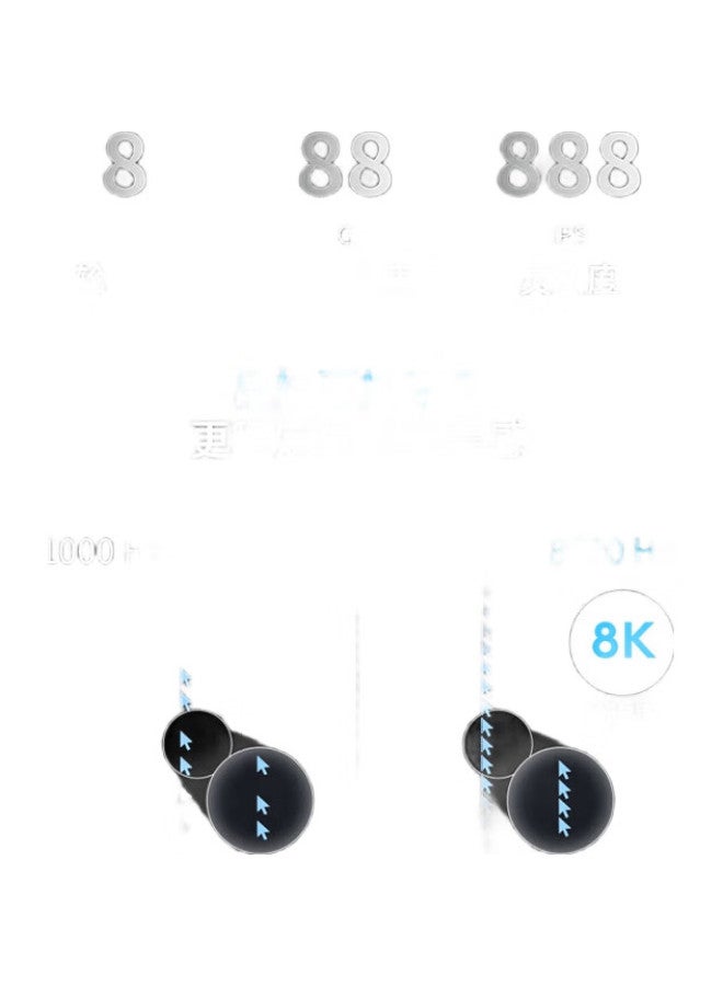 G (G) Gpw Fourth Generation 8K Wireless Gaming Mouse, 60G Lightweight, Ergonomic Design, Fps Professional E-Sports Configuration, Eagle Eye (White) - Image 2