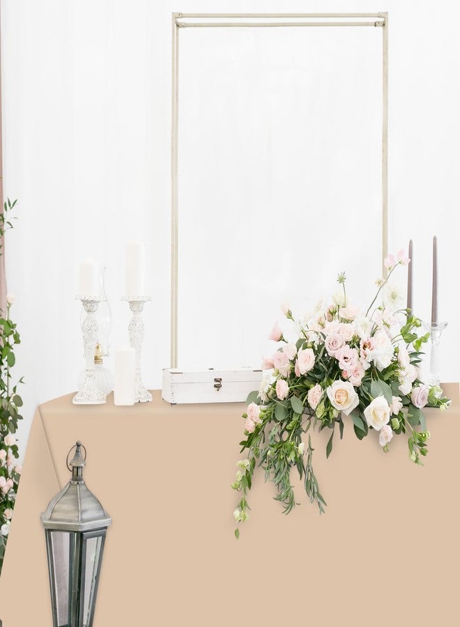 Whaline 12Pcs Boho Brown Plastic Tablecloth Rectangle Table Cover 4 Brown Colors Waterproof Table Cloth for Party Decoration Supplies, 54 x 108 Inch - Image 4