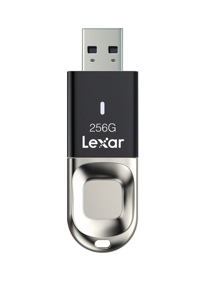 ليكسار فلاش درايف F35 بتصميم محرك أقراص بوصلة USB3.0 وجسم من المعدن مع تشفير ببصمة الإصبع 256 GB - Image 1