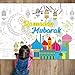 Naozinebi Ramadan Mubarak Coloring Poster for Kids Giant Coloring Poster Large Ramadan Kareem Coloring Tablecloth Jumbo Coloring Books for Kids Classroom Home Birthday Party Supplies Favor - Image 3