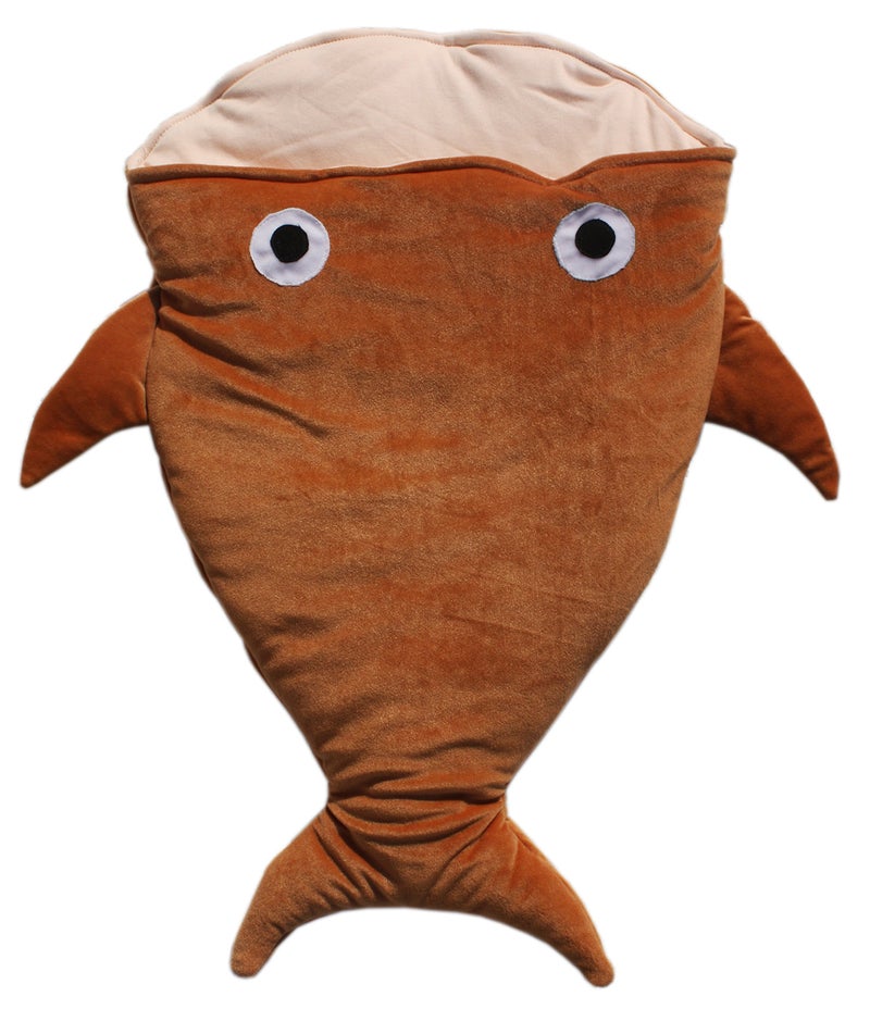 Amardeep Baby Fish Sleeping Bag Cum Baby Carry Bag (Brown) - Image 1
