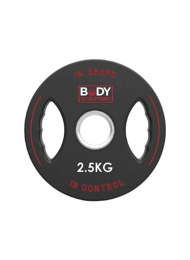 BODY SCULPTURE High-Quality Sturdy Olympic Weight Plates Black 2.5 kg