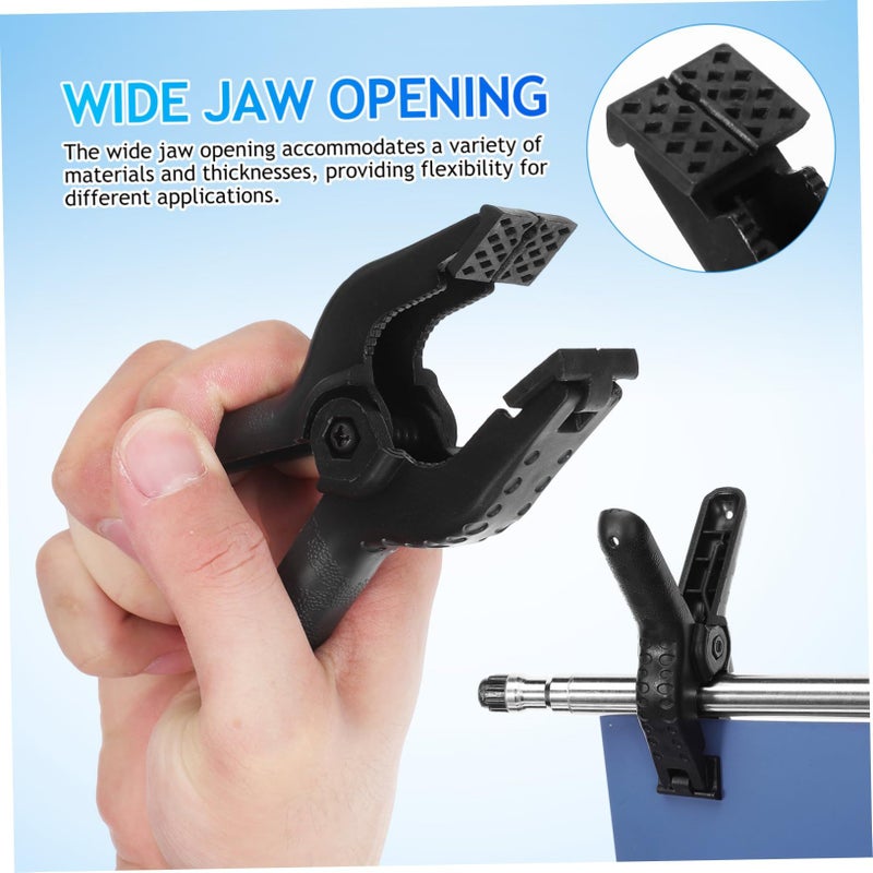 6pcs Heavy Duty Photo Backdrop Clips Large Spring Clamps With Wide Jaw Ergonomic Handles For Photography Crafts - Image 4