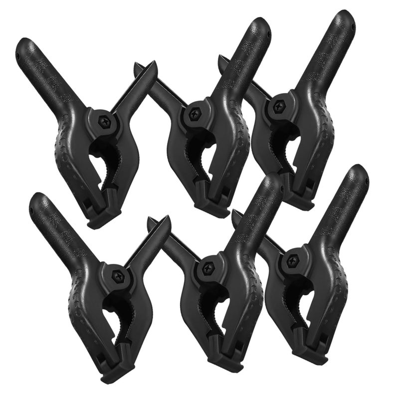 6pcs Heavy Duty Photo Backdrop Clips Large Spring Clamps With Wide Jaw Ergonomic Handles For Photography Crafts - Image 2